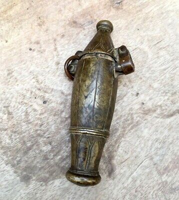 Ancient Rare Mughal Period Brass Cast Carving Rare Lime Box Pot
