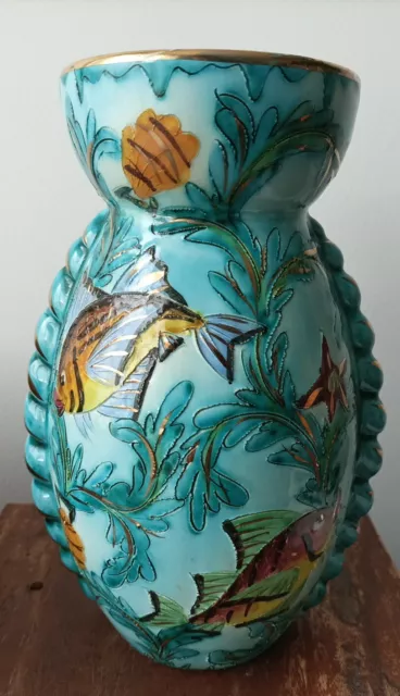 Ancien Vase Cérart Monaco, Réf 2814P, Tres bel état, émaillé