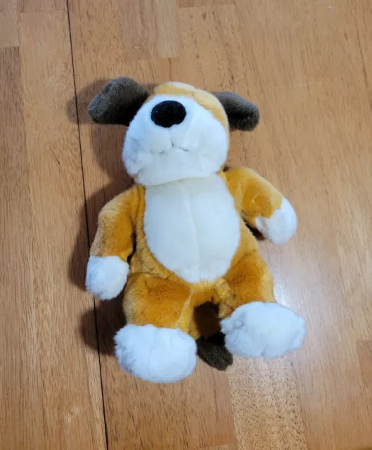9.5" Prestige Kipper the Dog Plush 1998 Bean Bag Stuffed Animal Stained