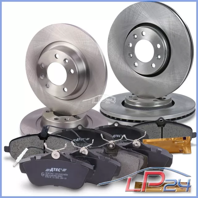 4X Disque+ Plaquettes De Frein Avant+Arrière Pour Peugeot Expert 1.6 2.0 07-