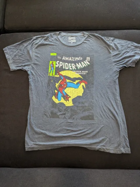 Marvel Comics The Amazing Spiderman T-Shirt Men XLarge Short Sleeve Graphic