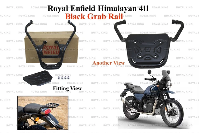 Porte-bagages Arrière Pour Royal Enfield Himalayan 450 (2024) - Alliage CNC Chromé, Charge Max 8 Kg - Support Top Case, Kit D'installation Inclus