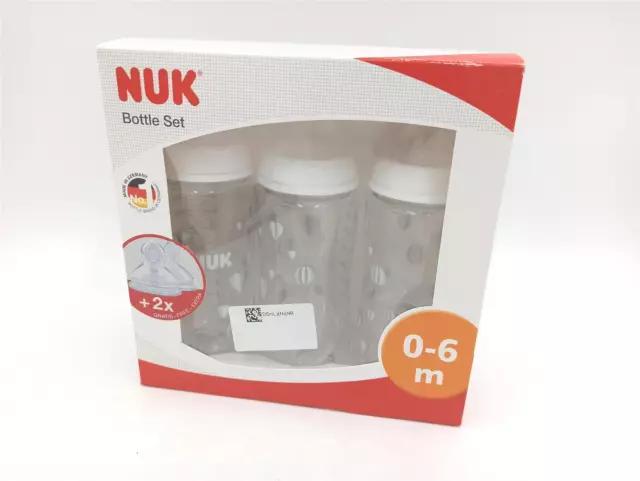 NUK First Choice Plus 3plus2 VorteilsSet Babyflaschen 0-6 Monate Trinkflaschen