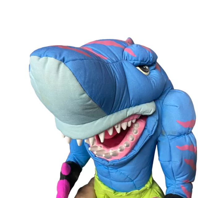 1996 Mattel Street Sharks Hand Puppet Full Body Plush
