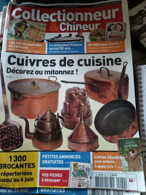 Collectionneur et chineur no 82 mai 2010 cuivre de cuisine paquebot France