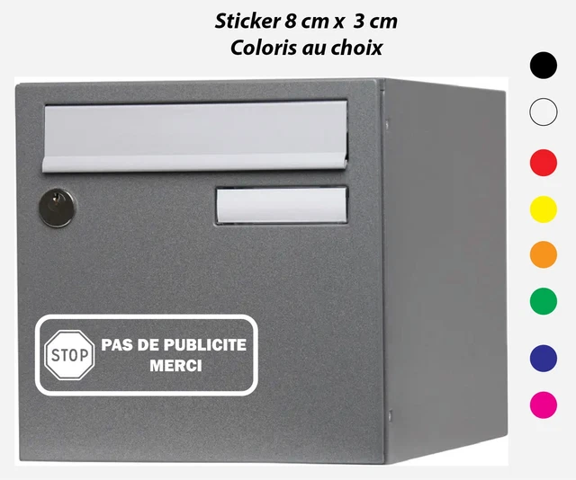 "Do Not Disturb" Mailbox Sticker - 12cm X 9cm Plastic Sign, French Made, Self-Adhesive