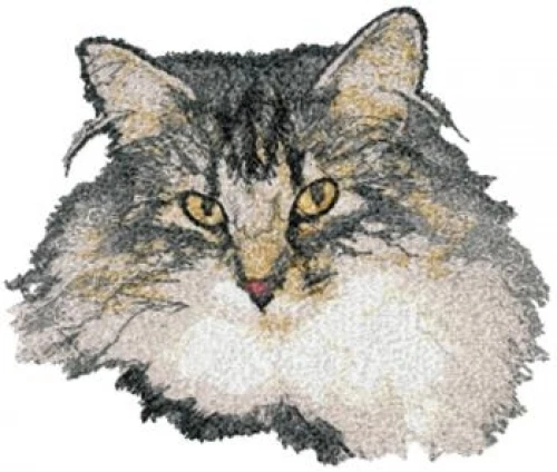 Embroidered Fleece Jacket - Norwegian Forest Cat AED16410 Sizes S - XXL