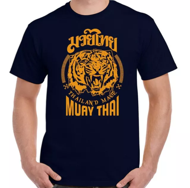 T-shirt MUAY THAI MMA UFC arti marziali allenamento top palestra TIGER guanto da combattimento uomo 8