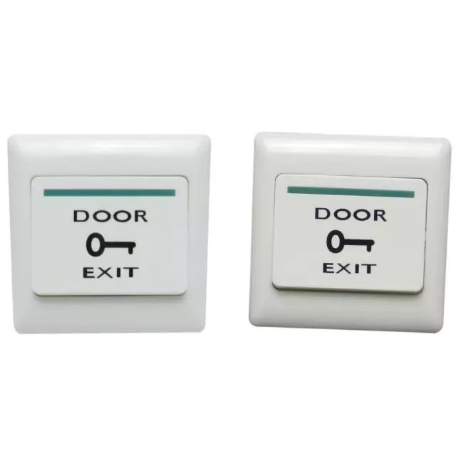 2Pcs Door Exit Push Release Button Switch Magnetic Lock Door Access Control