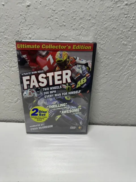 FASTER Ultimate Collectors Edition DVD 2 Disc Set MOTO GP Racing By Mark Neale