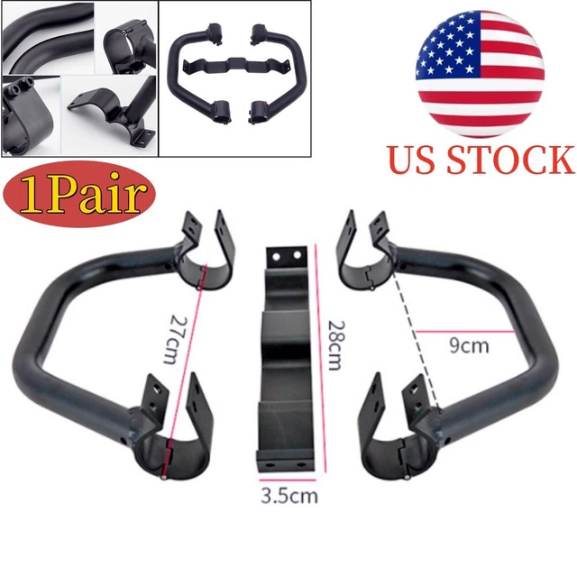 2×Motorcycle Engine Guard Highway Crash Bar Body Frame Falling Protector Part US