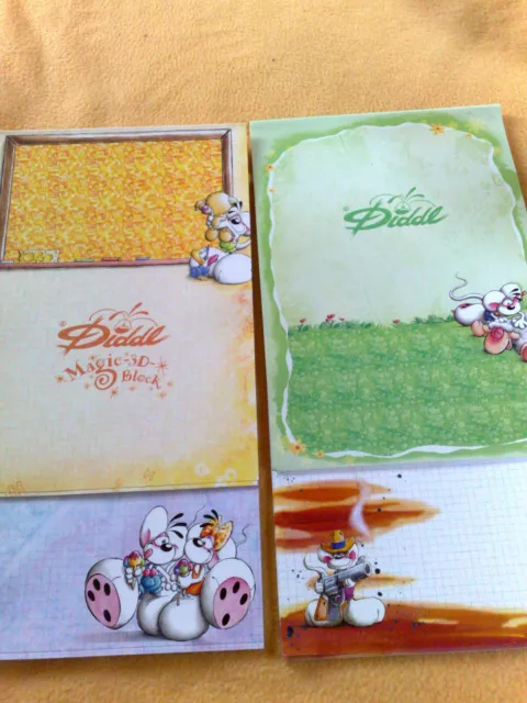 4 blocchi mouse DinA 4 Diddl