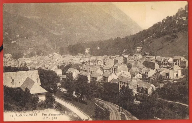 65- CAUTERETS - Vue d'ensemble - CPA BR 922- écrite au verso 1918