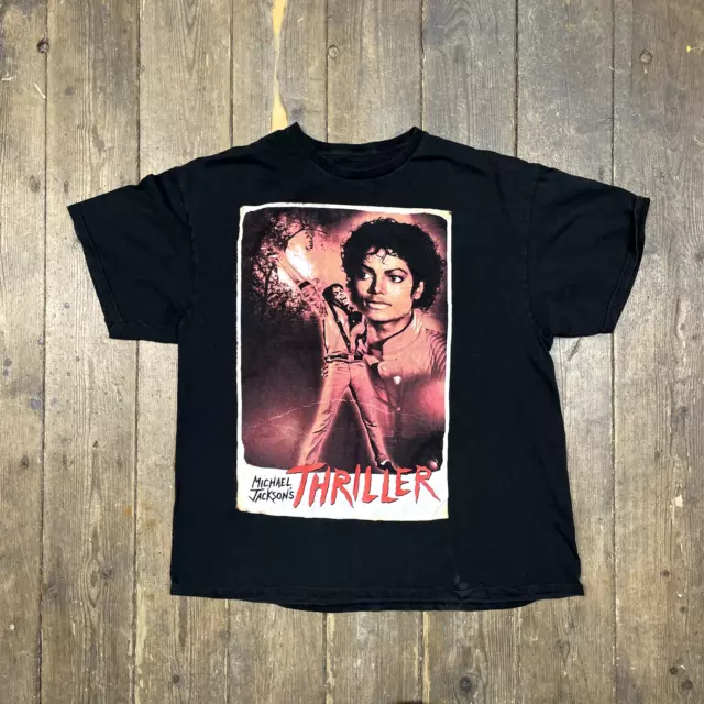 Vintage Michael Jackson T-Shirt Vintage Graphic 90s Tee, Black Mens XL