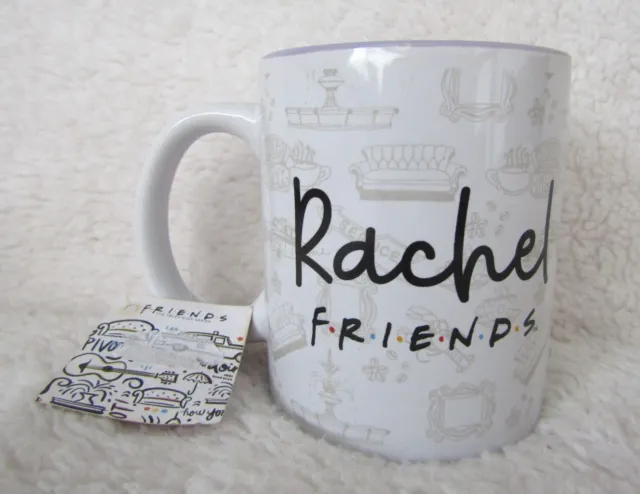 Friends TV-Serie Rachel Keramikbecher mit lustigem Zitat auf einer Seite brandneu WL
