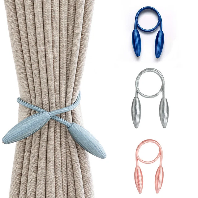 Arbitrary Shape Curtain Tiebacks Buckle Holder Hooks Rope braided Tie Backs AU