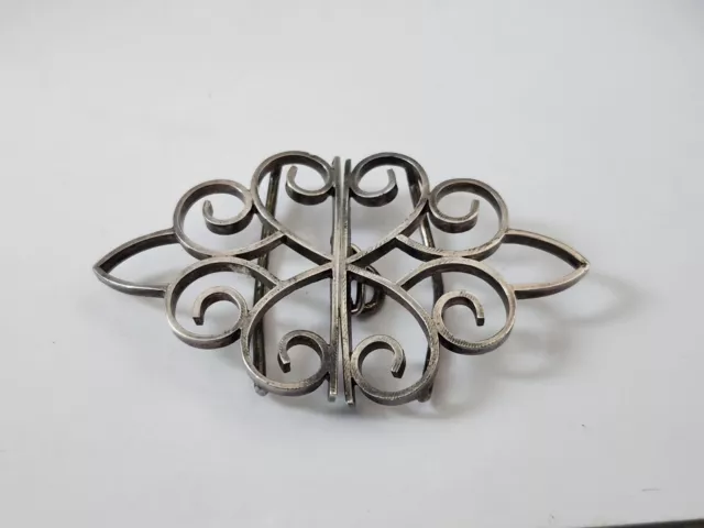 Antique Victorian Sterling Silver Nurses Buckle Birmingham 1897 George E Walton