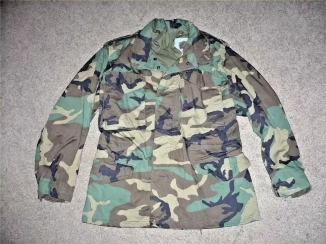 Military BDU Small Short Field Jacket Coat Camo Camouflage US Army MenBoys #120a