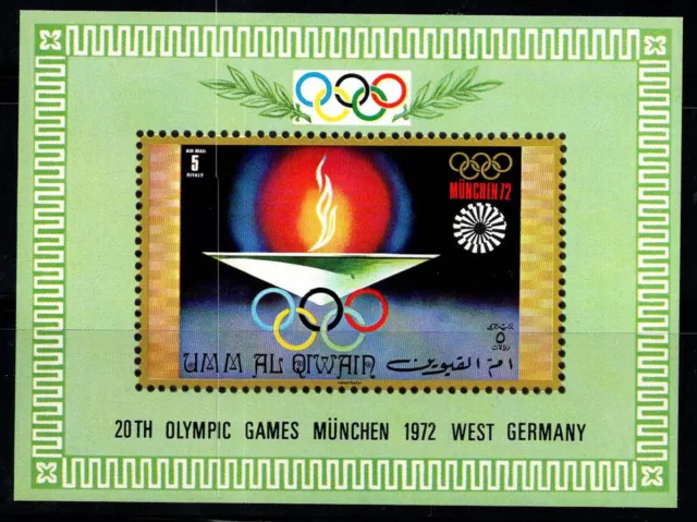 Umm al-Qiwain 1971 Mi. Bl. 33 Block 100% Postfrisch Olympische Spiele