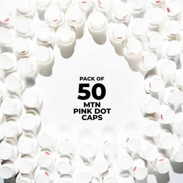 MTN Pink Dot Caps - 50 Pack