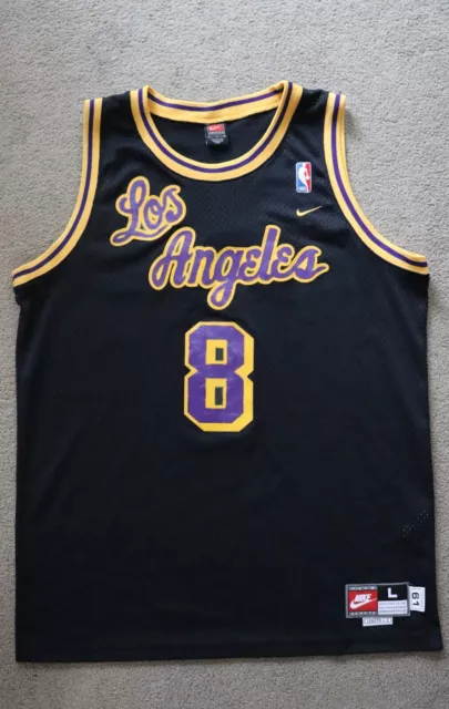 Nike NBA Los Angeles Lakers Jersey LA #8 Kobe Bryant White sz XL+2 swingman  gold