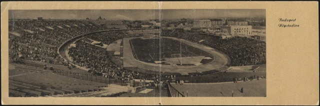 Real Photo - 'Budapest Stadium Double Length Panorama' () - Unused Postcard