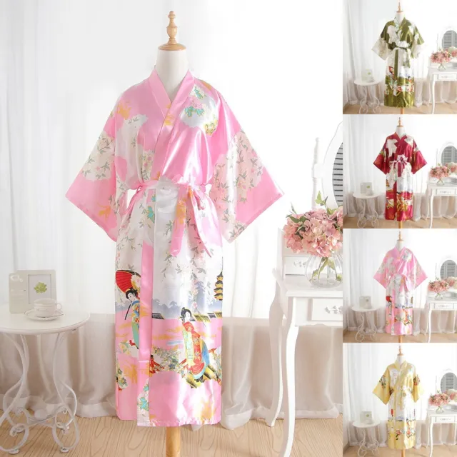 Abito kimono caldo nuovo damigella d'onore macchia donne matrimonio biancheria da notte bello