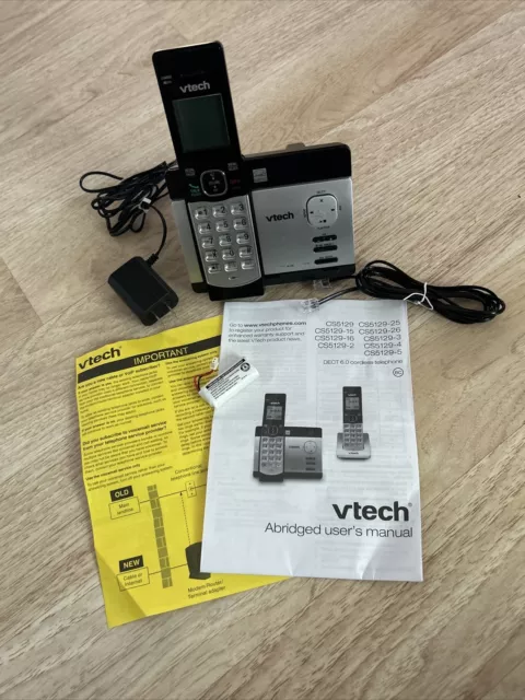 VTech CS5129 DECT 6.0 Expandable Cordless Phone with Digital