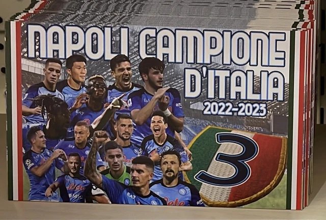 Panonceau Napoli Champion D’Italia Scudetto 25x15cm En Forex Avec Hook Hanging