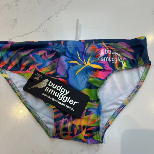 BUDGY SMUGGLER- ‘ROYALES WITH CHEESE BLUE AND YELLOW' - KIDS/MENS SIZE 24/28