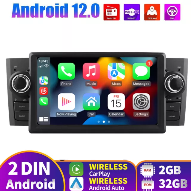 Für Fiat Grande/Punto/Linea 2007-2012 7"Autoradio DAB+GPS Navi Android11 CarPlay