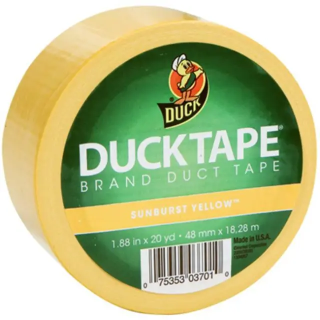 Duck 519615 1.88 in. x 20 Yard Yellow All Purpose Duct Tape