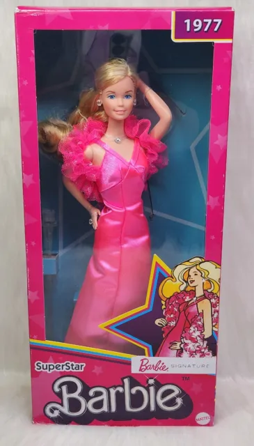 Mattel Barbie Signature 1977 Superstar Barbie Doll Reproduction 2022 # HBY11 #10