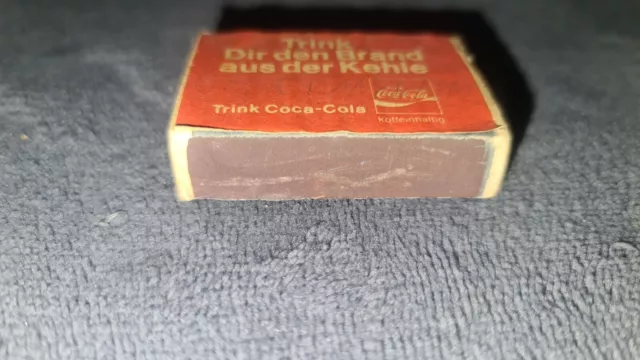 Coca COLA Streichholzschachtel Streichhölzer 60er 70er Jahre Leer 2