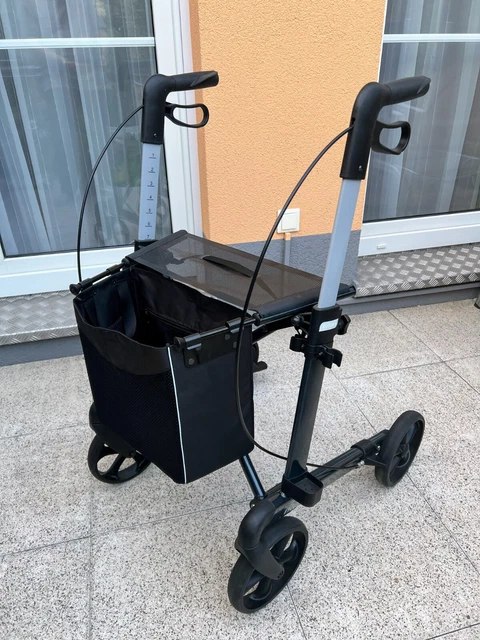 Russka Rollator Vital Classic 62 grau  Stockhalter Gehstockhalterung Neuwertig