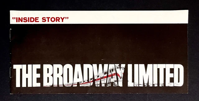 1967 Broadway Limited Luxury Train Inside Story Vintage Travel Brochure Schedule