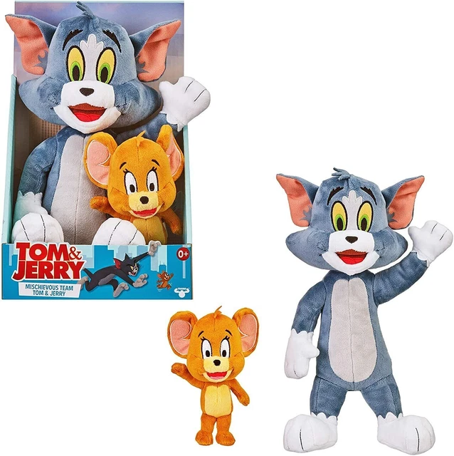 TOM & JERRY Movie Moments Plush Bundle Toy 12"Tom The Cat & 5"Jerry The