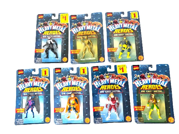 Marvel Heavy Metal Diecast Heroes (Lot of 7) NIP
