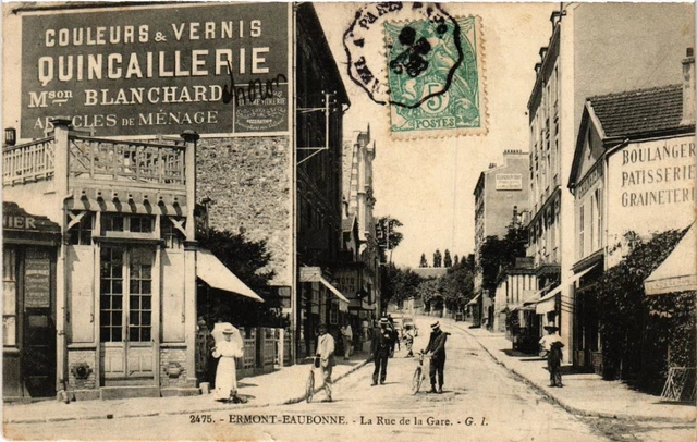 CPA AK ERMONT-Baubonne - La Rue de la Gare (580035)