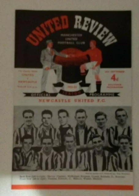 Manchester United Busby Babes rare PROGRAMME reproductions x 4  POSTFREE to UK