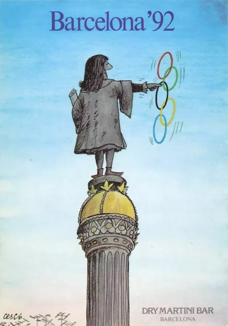 1992 Olympic Games Barcelona, original postcard.