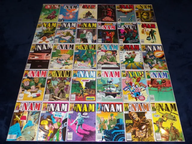 The Nam 1 - 84 Complete Series Golde Marvel Comics 1986 Punisher Vietnam War Lot 2