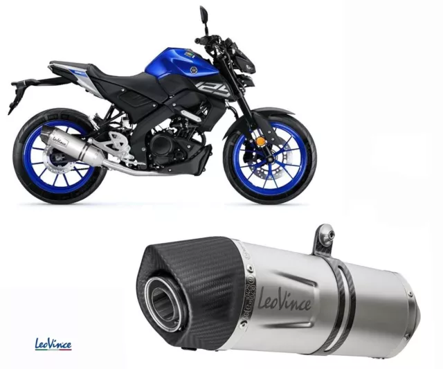 Full Exhaust System Leovince stainless steel LV ONE EVO 1/1 YAMAHA MT-125 2020