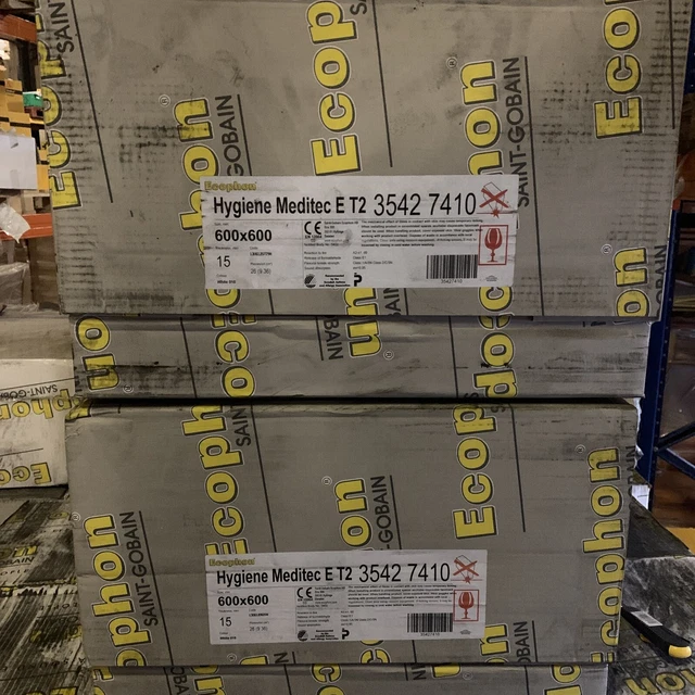 4x26 ECOPHON HYGIENE MEDITEC E T2 600x600 Deckenfliesen