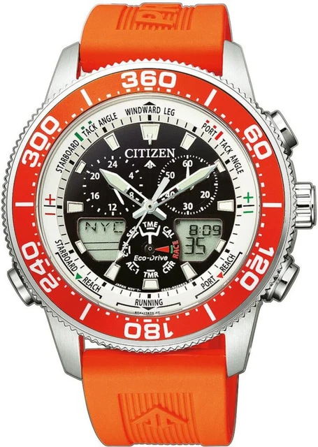 Citizen Eco-Drive JR4061-18E Armbanduhr 44 mm Analog & Digital Orange B-WARE