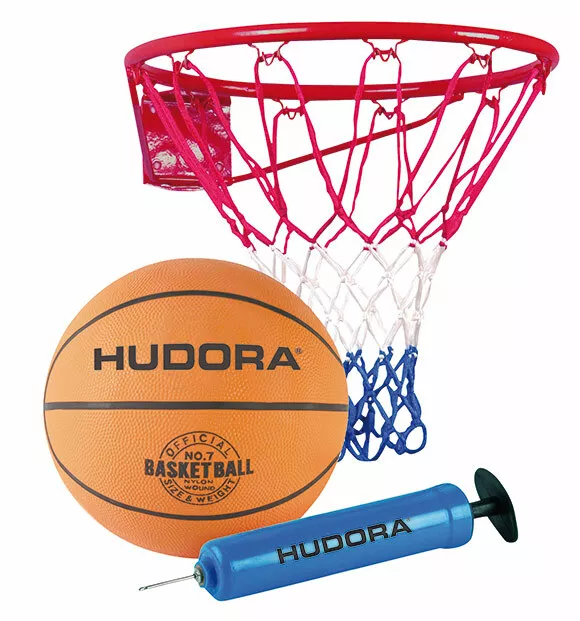 Hudora Basketballkorb - Set Slam it incl. Ball und Pumpe 71710 Basketballring