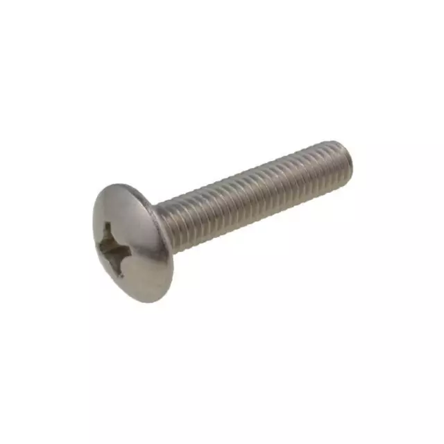 G304 Stainless 3/16" 1/4" BSW Imperial Coarse Mushroom Phillip Machine Screw UNC