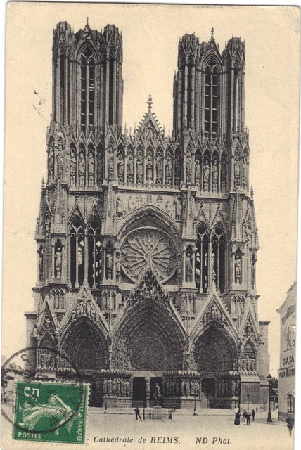 51 - cpa - REIMS - La Cathédrale