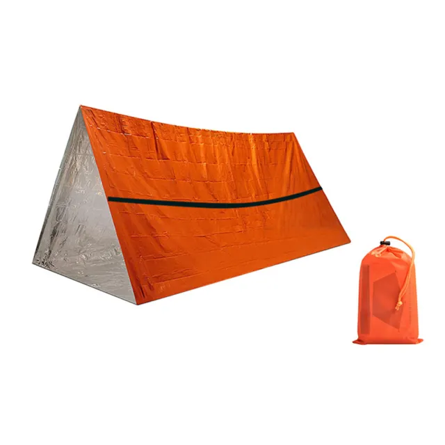 2 Person Emergency Shelter Survival Tent Kit Thermal Blanket Waterproof