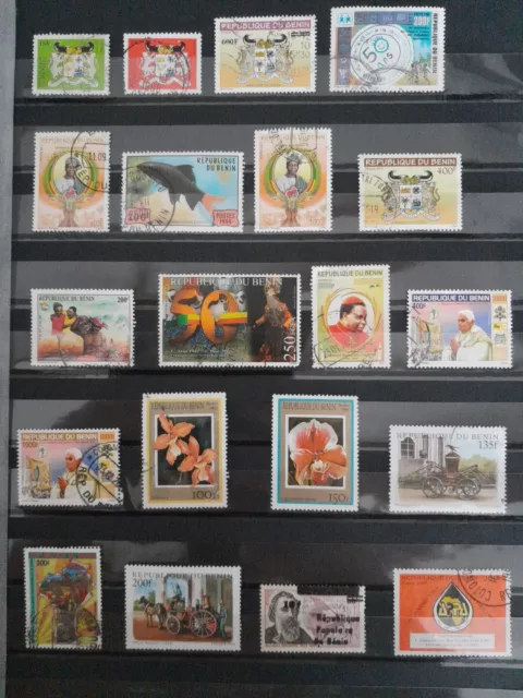 timbres de BENIN DAHOMEY RARE  oblitérés gros formats